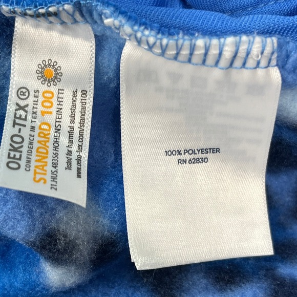 Lands End Heritage Pullover Womens L 14-16 Blue Long Sleeve Fleece Snap Neck NEW - Picture 8 of 12